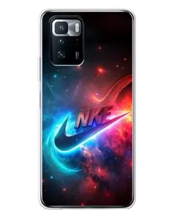Чехол для Xiaomi POCO X3 GT с картинкой «Огненный логотип Nike» Чехол для Xiaomi POCO X3 GT с картинкой «Огненный логотип Nike»