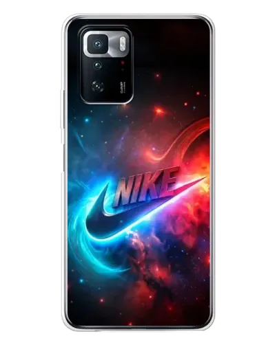Чехол для Xiaomi POCO X3 GT с картинкой «Огненный логотип Nike»