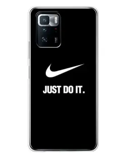 Чехол для Xiaomi POCO X3 GT с картинкой «Классический принт Nike» Чехол для Xiaomi POCO X3 GT с картинкой «Классический принт Nike»