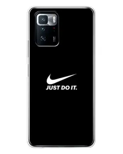 Чехол для Xiaomi POCO X3 GT с картинкой «Минимализм от Nike» Чехол для Xiaomi POCO X3 GT с картинкой «Минимализм от Nike»