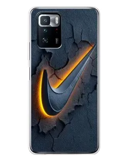 Чехол для Xiaomi POCO X3 GT с картинкой «Объемный логотип Найк» Чехол для Xiaomi POCO X3 GT с картинкой «Объемный логотип Найк»