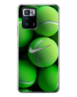 Чехол для Xiaomi POCO X3 GT с картинкой «Теннисные мячи Найк» Чехол для Xiaomi POCO X3 GT с картинкой «Теннисные мячи Найк»