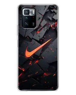 Чехол для Xiaomi POCO X3 GT с картинкой «Nike — эффект разломов» Чехол для Xiaomi POCO X3 GT с картинкой «Nike — эффект разломов»