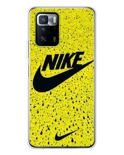 Чехол для Xiaomi POCO X3 GT с картинкой «Желтый текстурный Nike» Чехол для Xiaomi POCO X3 GT с картинкой «Желтый текстурный Nike»