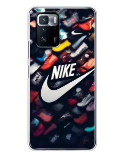 Чехол для Xiaomi POCO X3 GT с картинкой «Коллекция кроссовок Nike» Чехол для Xiaomi POCO X3 GT с картинкой «Коллекция кроссовок Nike»