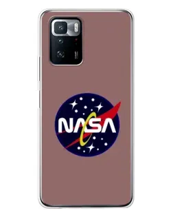 Чехол для Xiaomi POCO X3 GT с картинкой «NASA — ретро космос» Чехол для Xiaomi POCO X3 GT с картинкой «NASA — ретро космос»