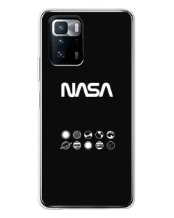 Чехол для Xiaomi POCO X3 GT с картинкой «NASA — технический принт» Чехол для Xiaomi POCO X3 GT с картинкой «NASA — технический принт»