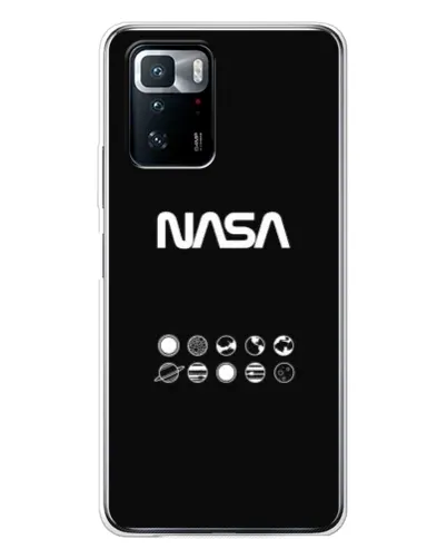 Чехол для Xiaomi POCO X3 GT с картинкой «NASA — технический принт» Чехол для Xiaomi POCO X3 GT с картинкой «NASA — технический принт»