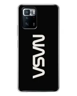 Чехол для Xiaomi POCO X3 GT с картинкой «NASA — вертикальный логотип» Чехол для Xiaomi POCO X3 GT с картинкой «NASA — вертикальный логотип»