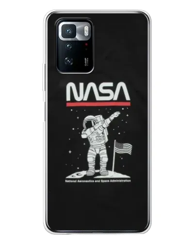 Чехол для Xiaomi POCO X3 GT с картинкой «NASA — шагаем по Луне» Чехол для Xiaomi POCO X3 GT с картинкой «NASA — шагаем по Луне»