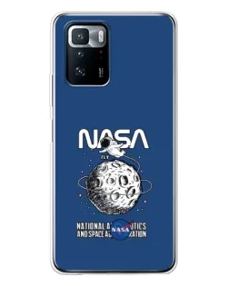 Чехол для Xiaomi POCO X3 GT с картинкой «NASA — лунная миссия» Чехол для Xiaomi POCO X3 GT с картинкой «NASA — лунная миссия»