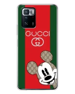 Чохол для Xiaomi POCO X3 GT з картинкою «Gucci — смуги та Міккі» Чохол для Xiaomi POCO X3 GT з картинкою «Gucci — смуги та Міккі»