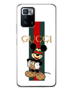 Чохол для Xiaomi POCO X3 GT з картинкою «Міккі Маус Gucci — смуги» Чохол для Xiaomi POCO X3 GT з картинкою «Міккі Маус Gucci — смуги»