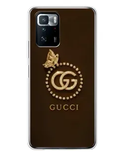 Чохол для Xiaomi POCO X3 GT з картинкою «Gucci — золотий метелик» Чохол для Xiaomi POCO X3 GT з картинкою «Gucci — золотий метелик»
