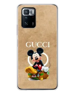 Чохол для Xiaomi POCO X3 GT з картинкою «Міккі Маус Gucci — крафт» Чохол для Xiaomi POCO X3 GT з картинкою «Міккі Маус Gucci — крафт»