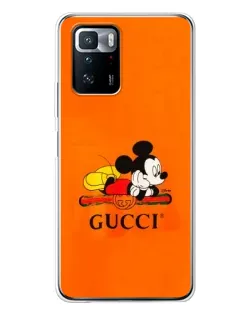 Чохол для Xiaomi POCO X3 GT з картинкою «Міккі Маус Gucci — помаранч» Чохол для Xiaomi POCO X3 GT з картинкою «Міккі Маус Gucci — помаранч»