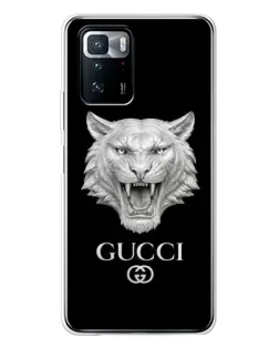 Чохол для Xiaomi POCO X3 GT з картинкою «Gucci — срібний лев» Чохол для Xiaomi POCO X3 GT з картинкою «Gucci — срібний лев»