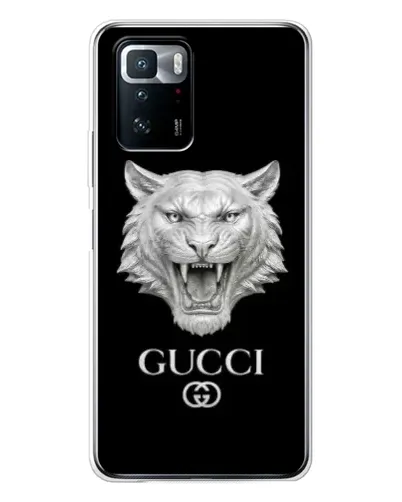 Чехол для Xiaomi POCO X3 GT с картинкой «Gucci — серебряный лев» Чехол для Xiaomi POCO X3 GT с картинкой «Gucci — серебряный лев»