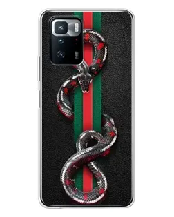 Чохол для Xiaomi POCO X3 GT з картинкою «Gucci — змія на смузі» Чохол для Xiaomi POCO X3 GT з картинкою «Gucci — змія на смузі»