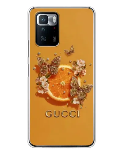 Чехол для Xiaomi POCO X3 GT с картинкой «Gucci — золотые бабочки» Чехол для Xiaomi POCO X3 GT с картинкой «Gucci — золотые бабочки»