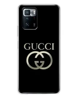 Чохол для Xiaomi POCO X3 GT з картинкою «Gucci — золото на чорному» Чохол для Xiaomi POCO X3 GT з картинкою «Gucci — золото на чорному»