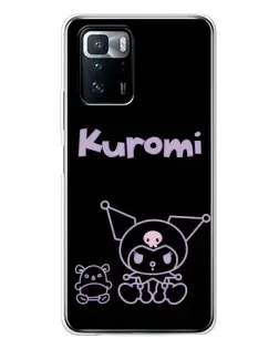 Чохол для Xiaomi POCO X3 GT з картинкою «Kuromi — чорний мінімалізм» Чохол для Xiaomi POCO X3 GT з картинкою «Kuromi — чорний мінімалізм»