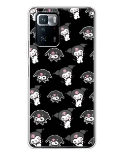 Чохол для Xiaomi POCO X3 GT з картинкою «Чорний паттерн Kuromi»