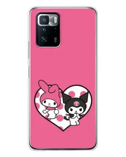 Чохол для Xiaomi POCO X3 GT з картинкою «Kuromi та My Melody»