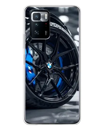 Чехол для Xiaomi POCO X3 GT с картинкой «Колесо BMW вблизи»