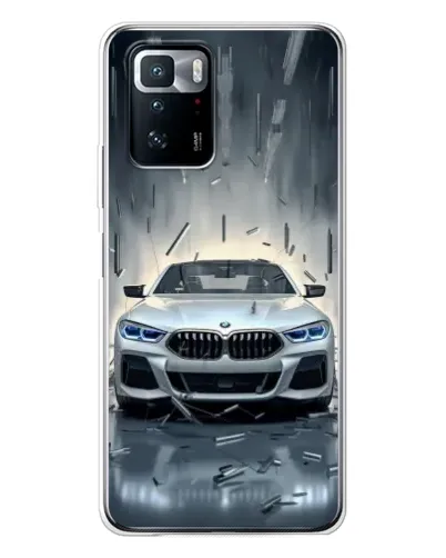 Чехол для Xiaomi POCO X3 GT с картинкой «BMW в свете фар»