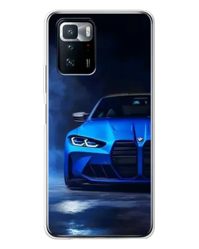 Чехол для Xiaomi POCO X3 GT с картинкой «Голубая BMW M4»