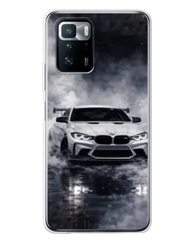 Чехол для Xiaomi POCO X3 GT с картинкой «BMW сквозь туман»