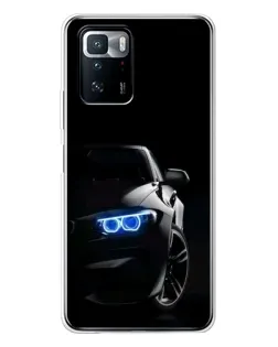 Чехол для Xiaomi POCO X3 GT с картинкой «BMW — ночной взгляд»