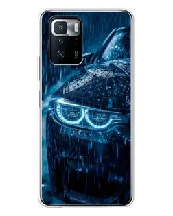 Чехол для Xiaomi POCO X3 GT с картинкой «BMW под дождем»