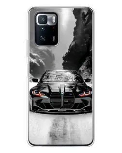 Чехол для Xiaomi POCO X3 GT с картинкой «BMW — акварельный дрифт»