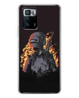 Чохол для Xiaomi POCO X3 GT з картинкою «PUBG — вогняний силует» Чохол для Xiaomi POCO X3 GT з картинкою «PUBG — вогняний силует»