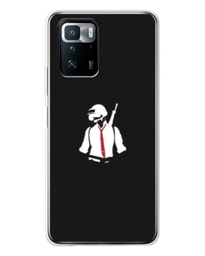Чехол для Xiaomi POCO X3 GT с картинкой «PUBG — силуэт воина» Чехол для Xiaomi POCO X3 GT с картинкой «PUBG — силуэт воина»