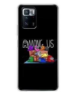 Чохол для Xiaomi POCO X3 GT з картинкою «Логотип Among Us» Чохол для Xiaomi POCO X3 GT з картинкою «Логотип Among Us»