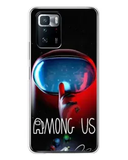 Чохол для Xiaomi POCO X3 GT з картинкою «Червоний імпостер — макро» Чохол для Xiaomi POCO X3 GT з картинкою «Червоний імпостер — макро»
