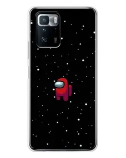 Чехол для Xiaomi POCO X3 GT с картинкой «Красный Among Us»