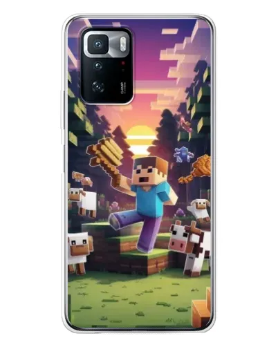 Чехол для Xiaomi POCO X3 GT с картинкой «Стив на ферме» Чехол для Xiaomi POCO X3 GT с картинкой «Стив на ферме»