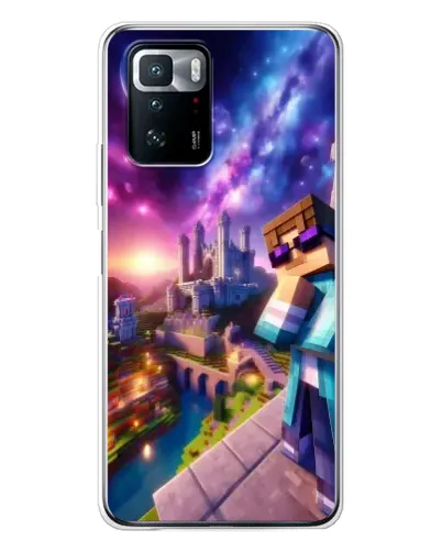 Чехол для Xiaomi POCO X3 GT с картинкой «Стив и космос» Чехол для Xiaomi POCO X3 GT с картинкой «Стив и космос»