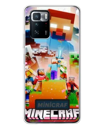 Чехол для Xiaomi POCO X3 GT с картинкой «Minecraft герои игры» Чехол для Xiaomi POCO X3 GT с картинкой «Minecraft герои игры»