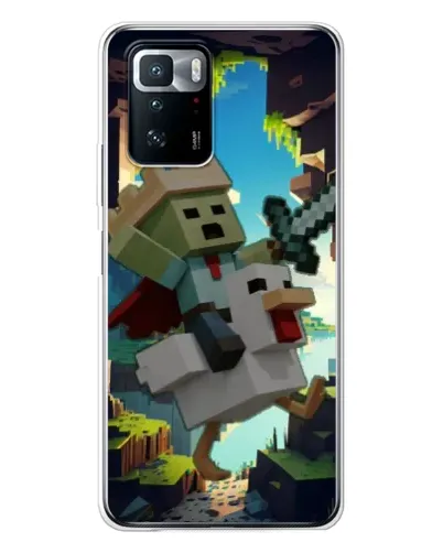 Чехол для Xiaomi POCO X3 GT с картинкой «Стив и гусь» Чехол для Xiaomi POCO X3 GT с картинкой «Стив и гусь»
