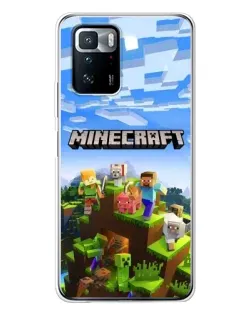 Чохол для Xiaomi POCO X3 GT з картинкою «Minecraft класичний світ»