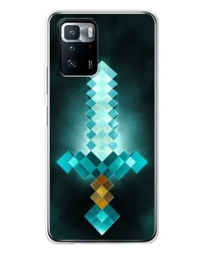 Чехол для Xiaomi POCO X3 GT с картинкой «Алмазный меч неон» Чехол для Xiaomi POCO X3 GT с картинкой «Алмазный меч неон»