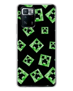 Чохол для Xiaomi POCO X3 GT з картинкою «Паттерн з кріперами»
