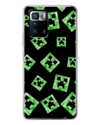 Чехол для Xiaomi POCO X3 GT с картинкой «Паттерн с криперами» Чехол для Xiaomi POCO X3 GT с картинкой «Паттерн с криперами»