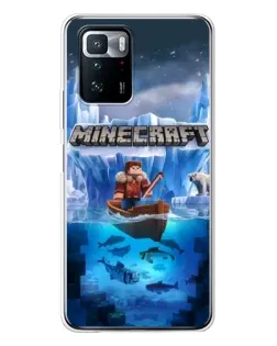 Чохол для Xiaomi POCO X3 GT з картинкою «Minecraft льодянийсвіт»