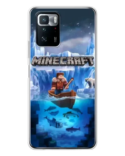 Чехол для Xiaomi POCO X3 GT с картинкой «Minecraft ледяной мир» Чехол для Xiaomi POCO X3 GT с картинкой «Minecraft ледяной мир»